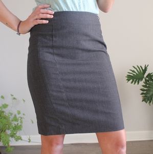 H&M grey pencil skirt